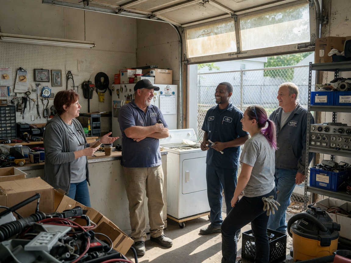 The Crown Services team at work in Akron